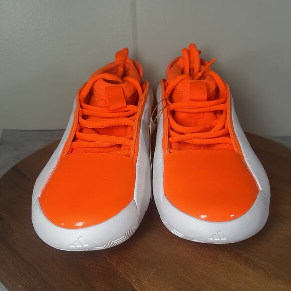 Adidas Harden Vol. 8 White Orange Basketball Rare Samples JP5446 Men’s Size 10 - Picture 2 of 9